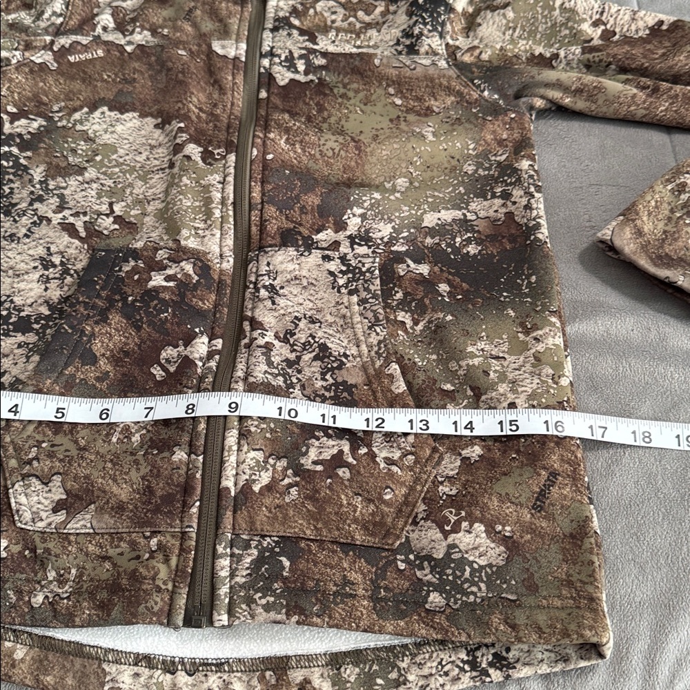 RedHead Kids Camo Strata Hoodie - Brown, Green, Tan Sz L - Picture 4 of 12